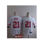 nike jerseys san francisco 49ers #21 reggie bush white[Elite][signature]