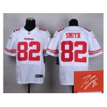 nike jerseys san francisco 49ers #82 torrey smith white [elite][signature]