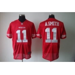 nike nfl jerseys san francisco 49ers #11 a.smith red[elite]