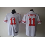 nike nfl jerseys san francisco 49ers #11 a.smith white[elite]