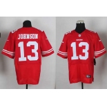 nike nfl jerseys san francisco 49ers #13 johnson red[Elite][johnson]