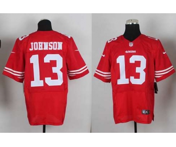 nike nfl jerseys san francisco 49ers #13 johnson red[Elite][johnson]