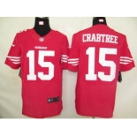 nike nfl jerseys san francisco 49ers #15 crabtree red[elite]