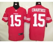 nike nfl jerseys san francisco 49ers #15 crabtree red[elite]