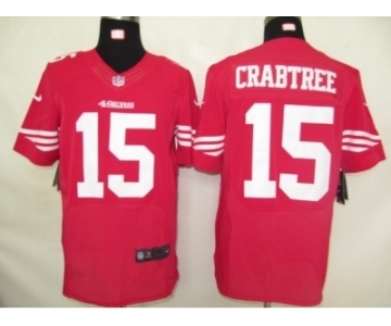 nike nfl jerseys san francisco 49ers #15 crabtree red[elite]