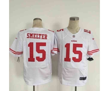 nike nfl jerseys san francisco 49ers #15 smelter white[Elite][smelter]