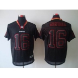 nike nfl jerseys san francisco 49ers #16 montana black[Elite lights out]