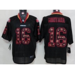 nike nfl jerseys san francisco 49ers #16 montana black[Elite united sideline]