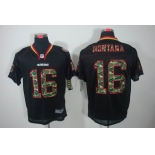 nike nfl jerseys san francisco 49ers #16 montana black[camo fashion Elite]