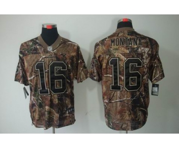 nike nfl jerseys san francisco 49ers #16 montana camo[Elite]