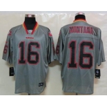 nike nfl jerseys san francisco 49ers #16 montana grey[Elite lights out]