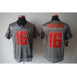 nike nfl jerseys san francisco 49ers #16 montana grey[Elite shadow]