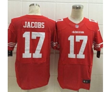 nike nfl jerseys san francisco 49ers #17 jacobs red[Elite][jacobs]