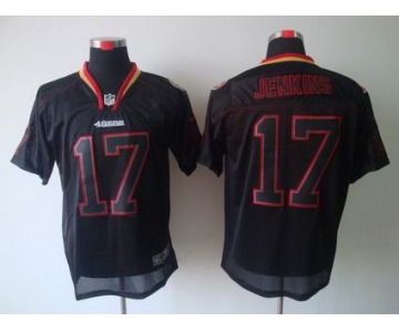 nike nfl jerseys san francisco 49ers #17 jenkins black[Elite lights out]