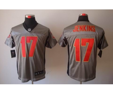 nike nfl jerseys san francisco 49ers #17 jenkins grey[Elite shadow]