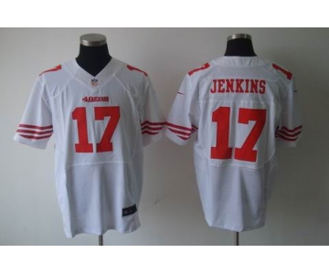 nike nfl jerseys san francisco 49ers #17 jenkins white[elite]