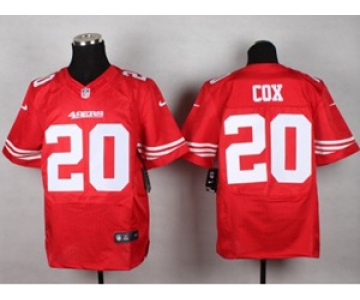 nike nfl jerseys san francisco 49ers #20 cox red[Elite][cox]