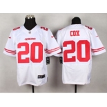 nike nfl jerseys san francisco 49ers #20 cox white[Elite][cox]