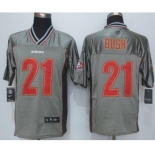 nike nfl jerseys san francisco 49ers #21 bush grey[Elite vapor][bush]