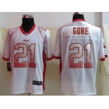 nike nfl jerseys san francisco 49ers #21 frank gore white[Elite drift fashion]