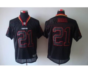 nike nfl jerseys san francisco 49ers #21 gore black[Elite lights out]