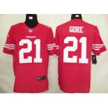 nike nfl jerseys san francisco 49ers #21 gore red[elite]