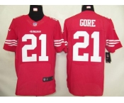 nike nfl jerseys san francisco 49ers #21 gore red[elite]