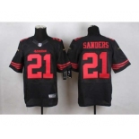 nike nfl jerseys san francisco 49ers #21 sanders black[Elite][sanders]