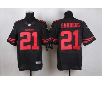 nike nfl jerseys san francisco 49ers #21 sanders black[Elite][sanders]