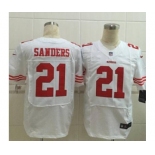 nike nfl jerseys san francisco 49ers #21 sanders white[Elite][sanders]