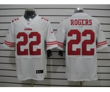 nike nfl jerseys san francisco 49ers #22 rogers white[Elite]