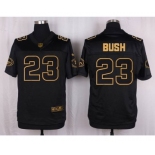 nike nfl jerseys san francisco 49ers #23 bush black gold collection[Elite][bush]