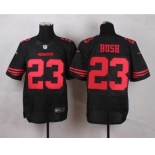 nike nfl jerseys san francisco 49ers #23 bush black[Elite][bush]