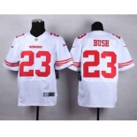 nike nfl jerseys san francisco 49ers #23 bush white[Elite][bush]