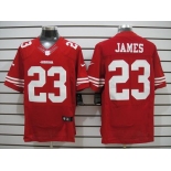 nike nfl jerseys san francisco 49ers #23 james red [Elite Jersey]