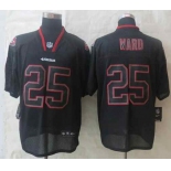 nike nfl jerseys san francisco 49ers #25 ward black[Elite lights out]