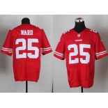 nike nfl jerseys san francisco 49ers #25 ward red[Elite]