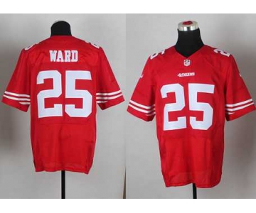 nike nfl jerseys san francisco 49ers #25 ward red[Elite]