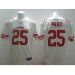 nike nfl jerseys san francisco 49ers #25 ward white[Elite]