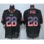 nike nfl jerseys san francisco 49ers #28 hyde black[Elite USA flag fashion]