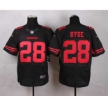 nike nfl jerseys san francisco 49ers #28 hyde black[Elite]