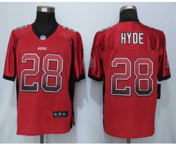 nike nfl jerseys san francisco 49ers #28 hyde red[Elite drift fashion]