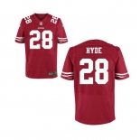 nike nfl jerseys san francisco 49ers #28 hyde red[Elite]