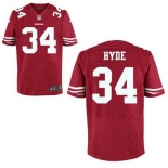 nike nfl jerseys san francisco 49ers #34 hyde red[Elite]