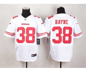 nike nfl jerseys san francisco 49ers #38 hayne white[Elite][hayne]