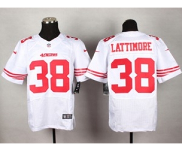 nike nfl jerseys san francisco 49ers #38 lattimore white[Elite][lattimore]