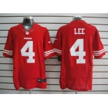 nike nfl jerseys san francisco 49ers #4 Lee red[Elite]