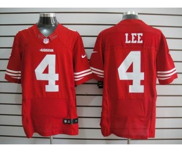 nike nfl jerseys san francisco 49ers #4 Lee red[Elite]