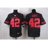 nike nfl jerseys san francisco 49ers #42 ronnie lott black[Elite]