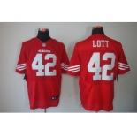 nike nfl jerseys san francisco 49ers #42 ronnie lott red[Elite]